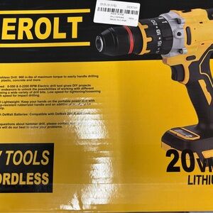 Yellow and Black Cordless Drill new in box